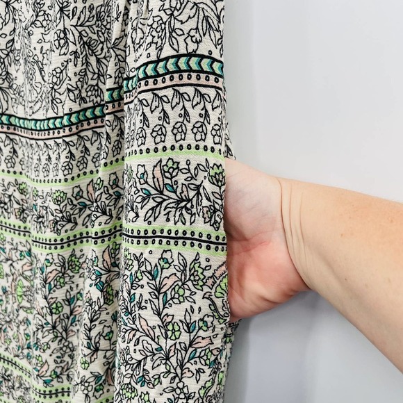 Anthropologie Skies Are Blue floral v-neck dress - Picture 6 of 10